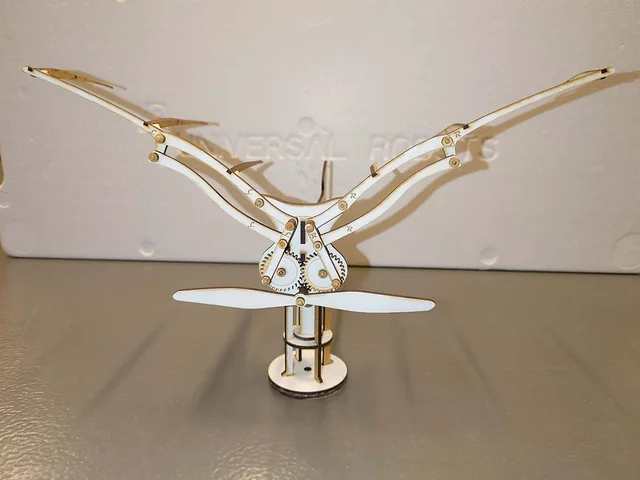 Wind-powered kinetic bird — project photograph or illustration