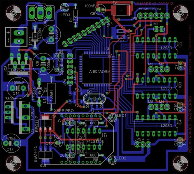 Multi-agent robot electronics — project photograph or illustration