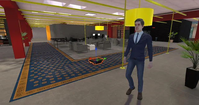 Telepresence robot simulation — project photograph or illustration